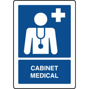 Panneau d'information vertical cabinet médical cabinet MED