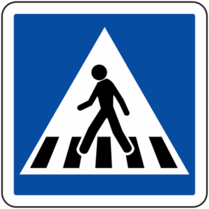 Panneau routier passage piétons Panneau routier passage piétons