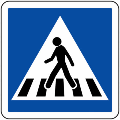 Panneau routier passage piétons Panneau routier passage piétons