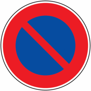 Panneau routier stationnement interdit Panneau routier stationnement interdit
