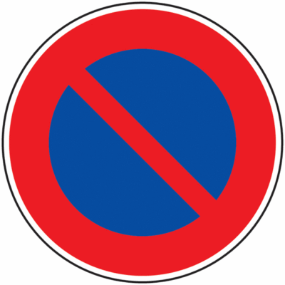 Panneau routier stationnement interdit