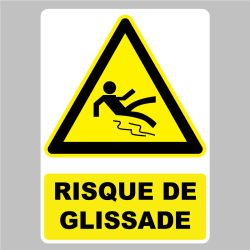 Panneau Risque glissante