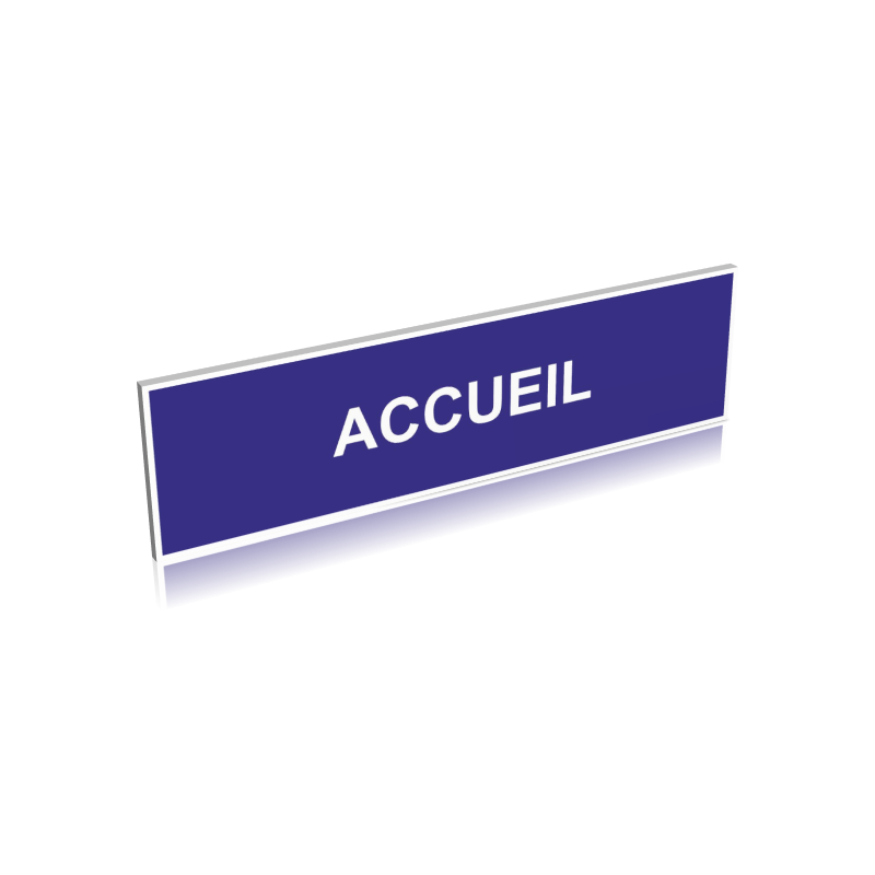 Panneau de signalisation accueil