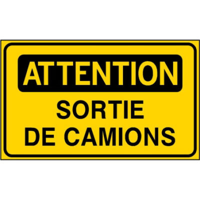 attention-sortie-de-camions panneau attention sortie camions Sénégal