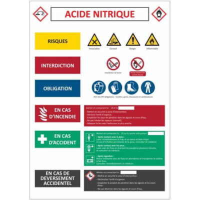 Consigne acide nitrique