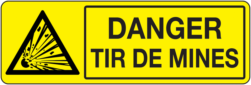 panneau danger tir des mines Sénégal