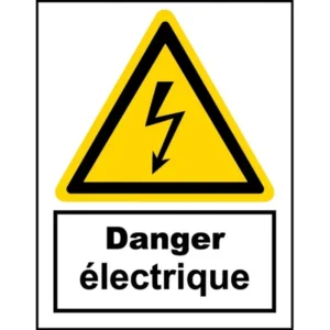 panneau-danger-electrique plaquette danger électrique