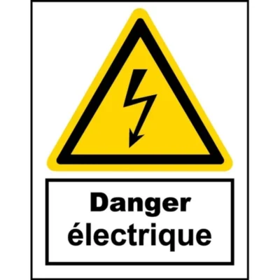 panneau-danger-electrique plaquette danger électrique