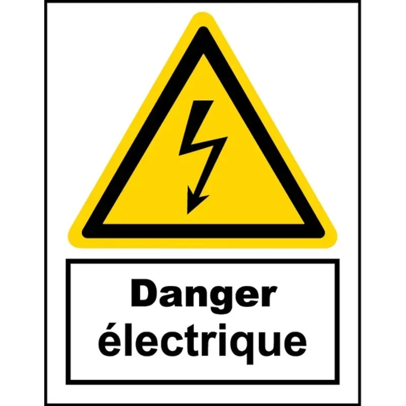 plaquette danger électrique
