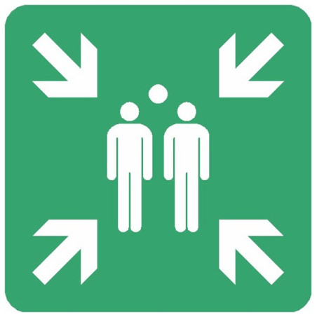 panneau point de rassemblement Sénégal