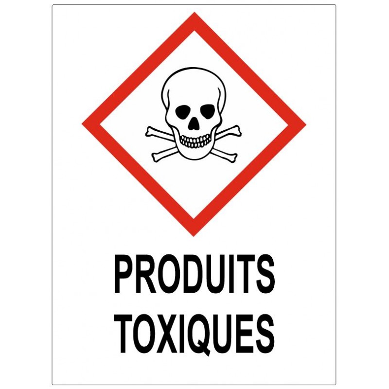 Panneau danger toxique