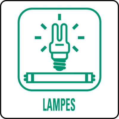 panneau déchetterie lampes Sénégal