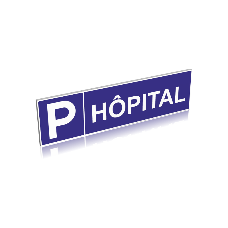 Panneau parking réservé à l’hôpital au Sénégal