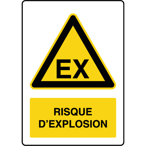 panneau risque d’explosion