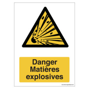 signaletique-w002-danger-matieres-explosives panneau danger matières explosives Sénégal