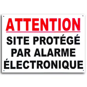 site-proteger-par-alarme Panneau site protégé par alarme