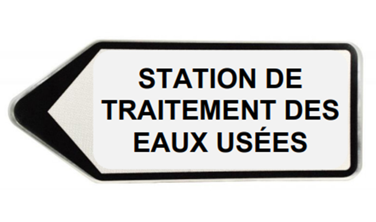 Panneau stationnement traitement eaux usées Sénégal