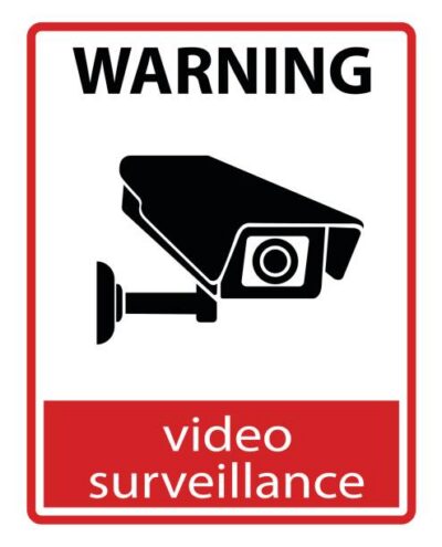 CCTV Camera. Black Video surveillance sign.vector isolated vidéosurveillance au Sénégal