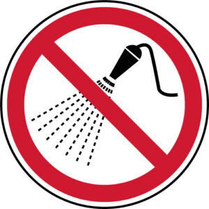 interdiction-d-arroser Panneau Défense de Déposer Ordures