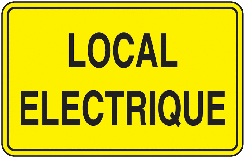 Pictogramme local électrique