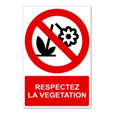 panneau-respectez-la-vegetation Panneau Respecter la végétation