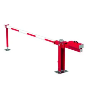 Barrière levante à contrepoids pour le contrôle d’accès aux parkings et sites professionnels.