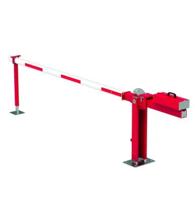 Barrière levante à contrepoids pour le contrôle d’accès aux parkings et sites professionnels.