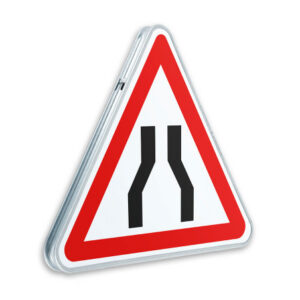 Panneau de Danger Chaussée Rétrécie