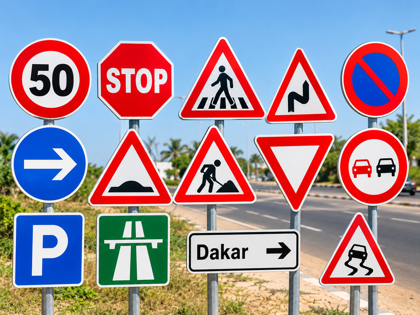 Panneaux de signalisation routière - Thiès